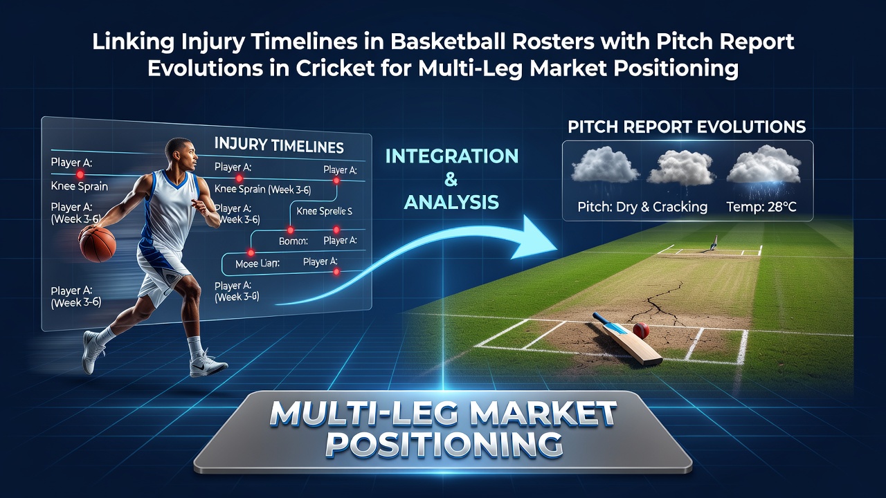Basketball injury report analysis alongside evolving cricket pitch conditions for cross-sport betting positioning