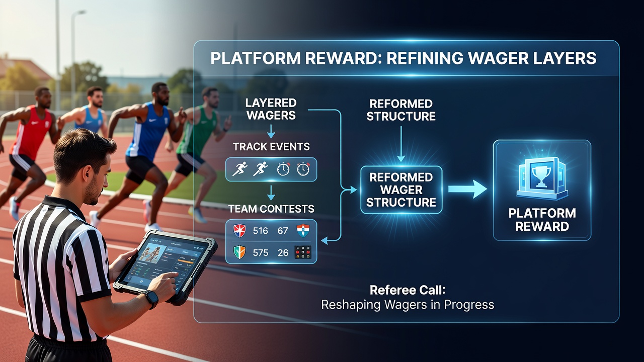 Platform interface showing live reward triggers activated by officiating decisions in multi-sport accumulators