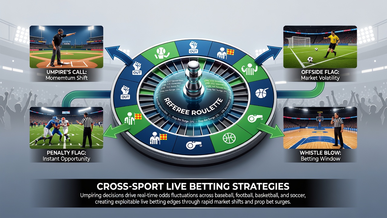 Cross-sport betting interface showing live odds adjustments during simultaneous football, tennis, and basketball events