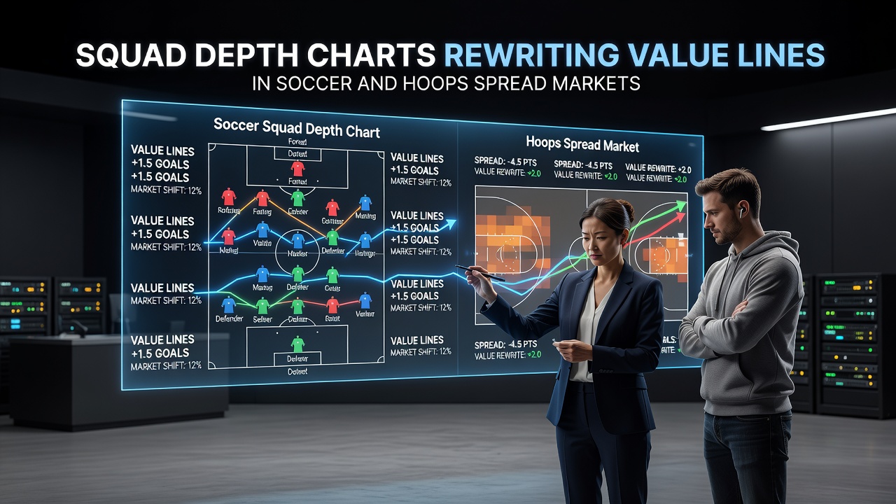 Soccer and basketball squad depth charts influencing spread betting markets