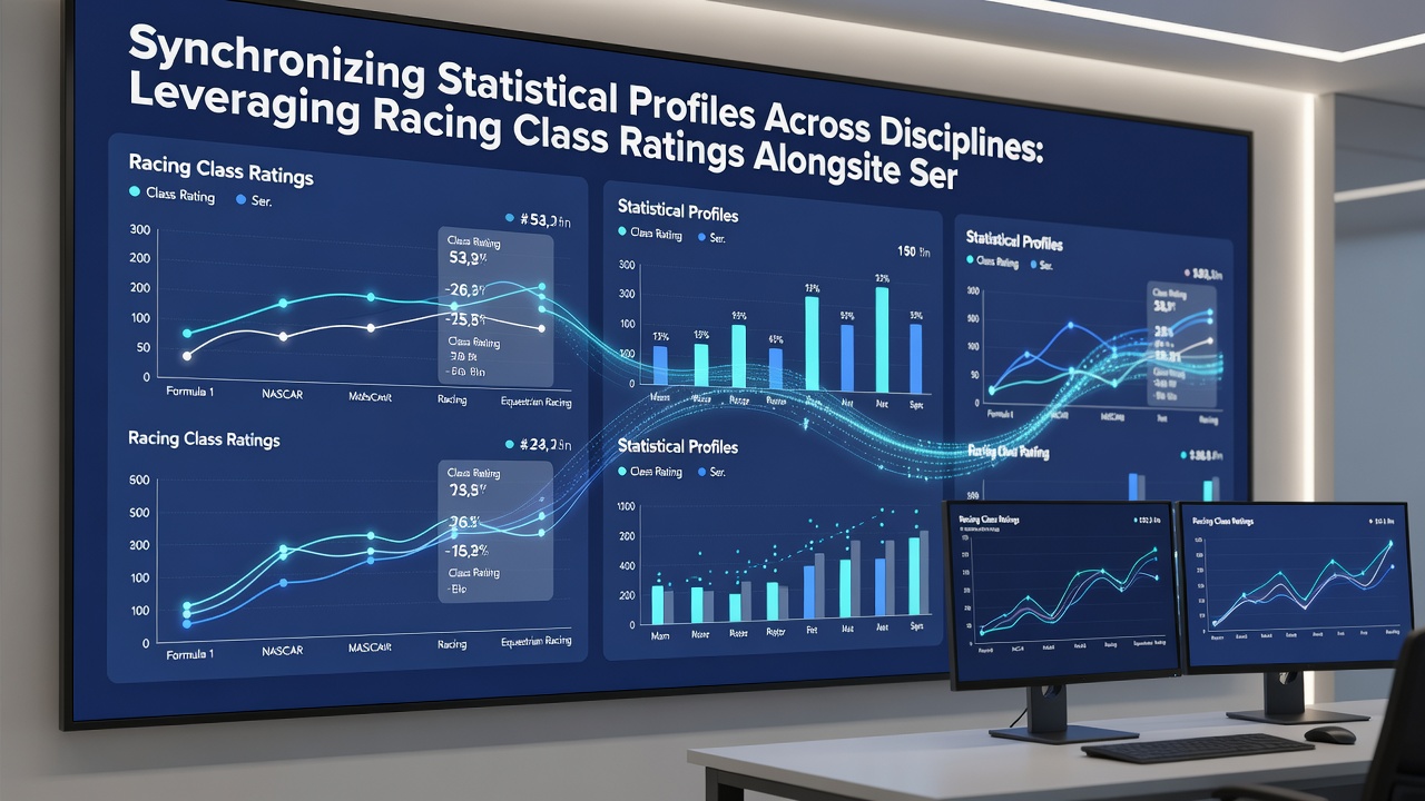 Data visualization comparing synchronized metrics from racing and tennis for accumulator planning